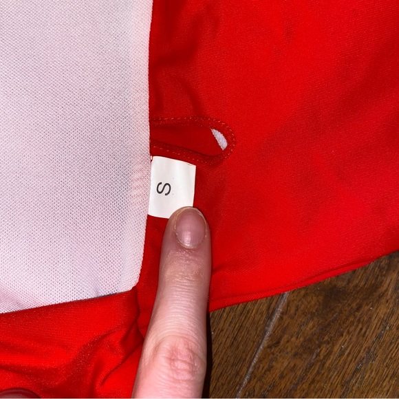 Knot Front Cut-Out One Piece Swimsuit
Color: Red - Picture 12 of 14